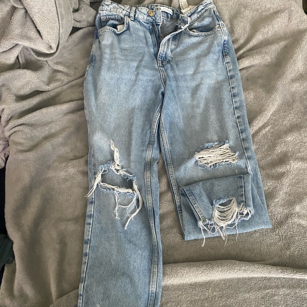 Zara straight jeans